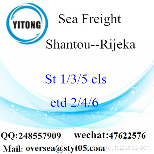 Shantou Port LCL Konsolidierung nach Rijeka